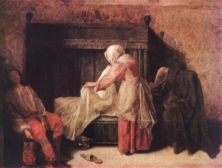 Pieter de Hooch The Morning of a Young Man France oil painting art